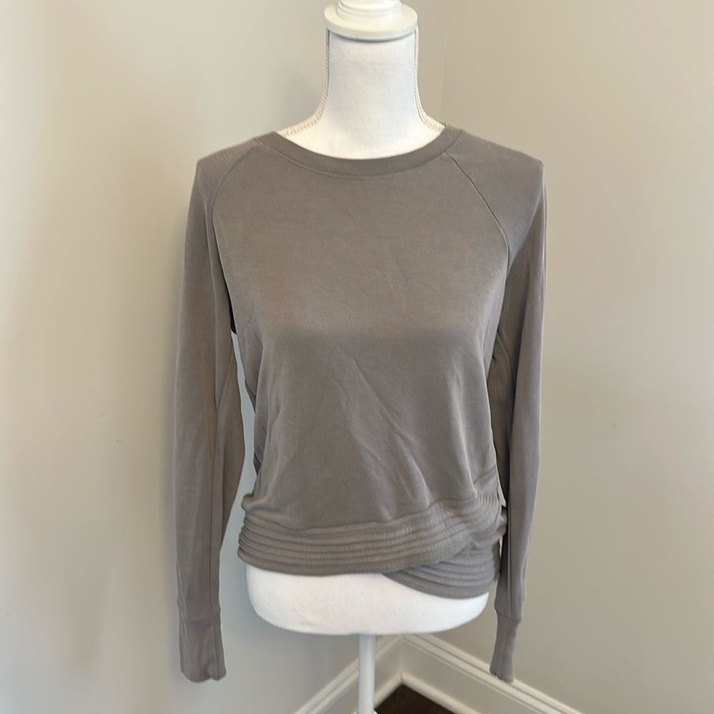 Athleta Serenity criss cross sweatshirt